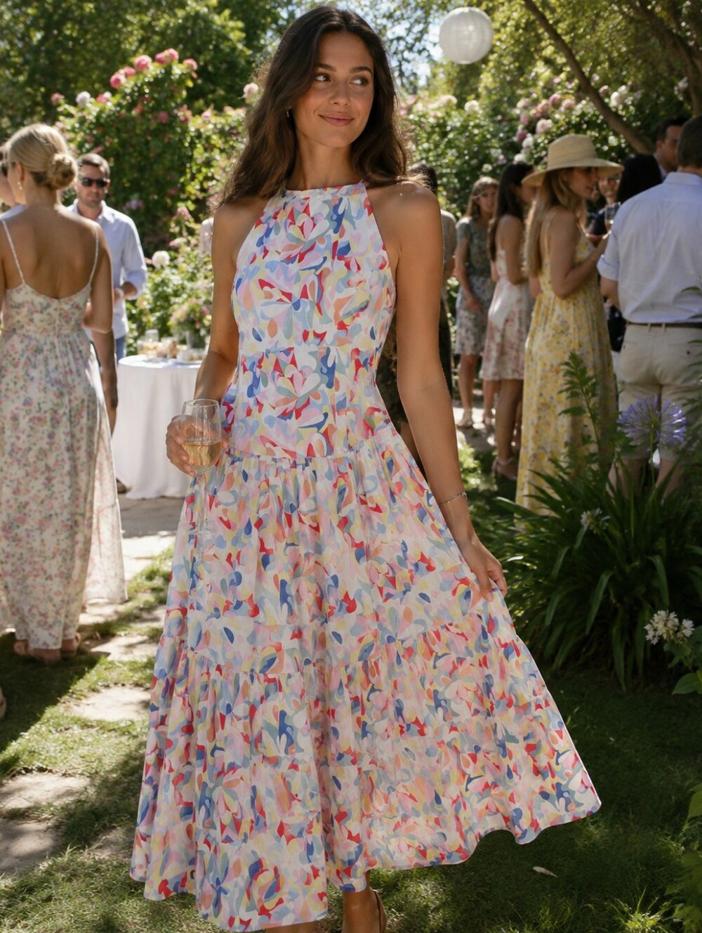 Taylor Tillman New York Halter Maxi Dress Size S Small NWT